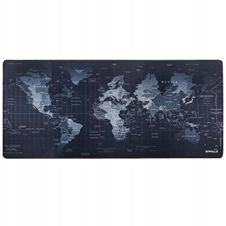 Podkładka pod Mysz Anpollo Extended do gier 90x 40 cm mapa świata gamingowa