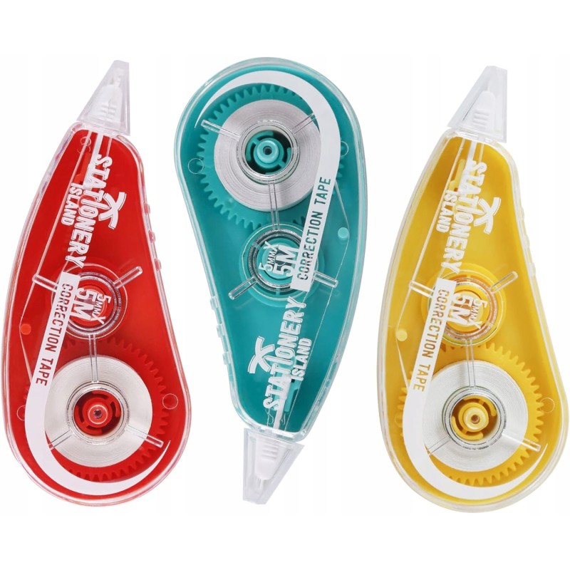 Outlet Stationery Island Wałek korekcyjny myszy 5 m x 5 mm 3 szt w zestawie