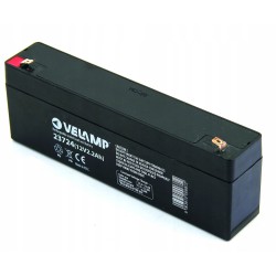 Akumulator ołowiowy do ponownego ładowania 12 V 2,2 Ah. Velamp 23724 OPIS
