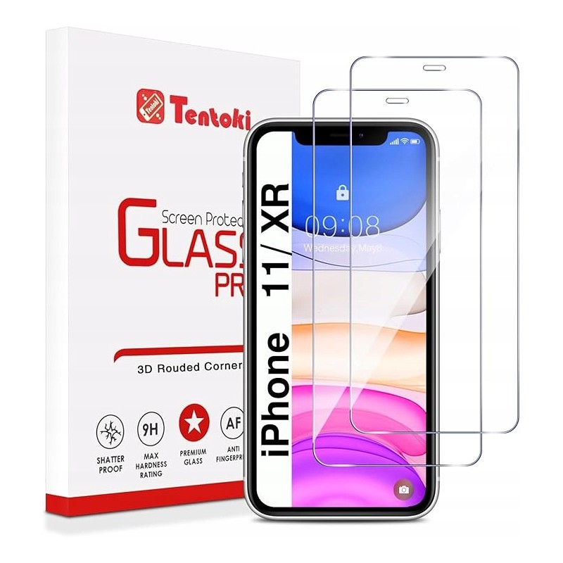 Folia ochronna Tentoki do iPhone'a 11 / iPhone'a XR opakowanie 2 sztuk