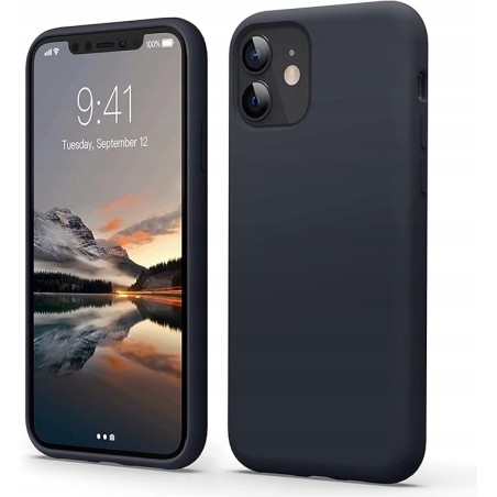 Outlet Etui silikonowe czarne Flyzoo Liquid Silicone do iPhone'a 11 6,1"
