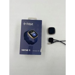 USZKODZONY Smartwatch Fitbit Versa 3 granatowy BT NFC GPS OPIS
