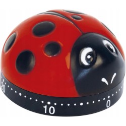 Outlet TimeTEX Zegar czasowy biedronka poręczny i lekki 60-minutowy śr 7cm