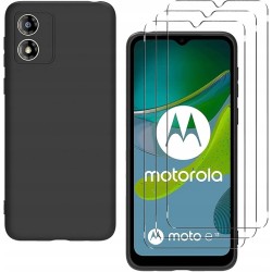 Etui Xxmbbjy do telefonu Motorola Moto E13 +3szt folii ze szkła hartowanego