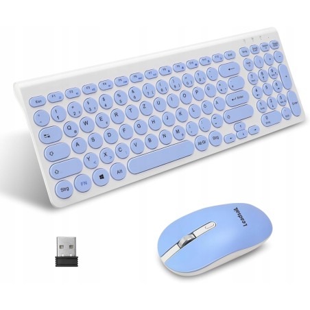 Outlet LeadsaiL Zestaw klawiatura i mysz ergonomiczna bezprzewodowa DE OPIS