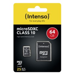 Outlet Karta pamięci SD Intenso 3413490 64 GB zapis 12 MB/s odczyt 20 MB/s