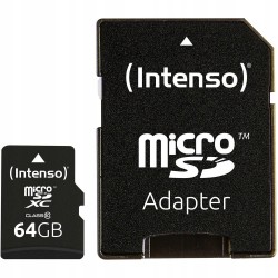 Outlet Karta pamięci SD Intenso 3413490 64 GB zapis 12 MB/s odczyt 20 MB/s