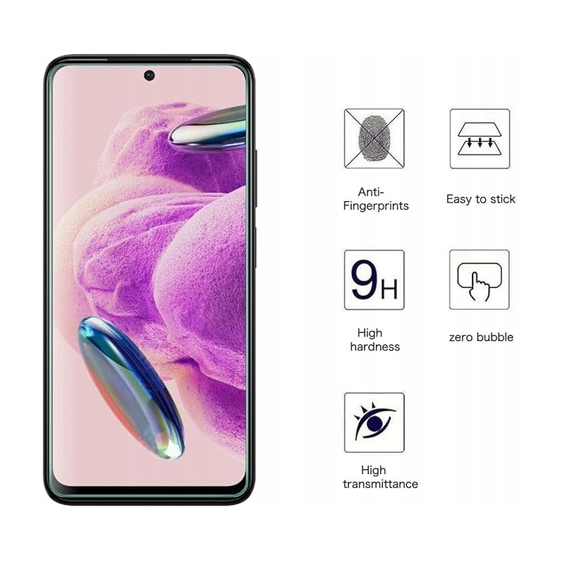 AOKUMA Ochraniacz ekranu dla Xiaomi Redmi Note 12s szkło hartowane 9H 1szt.