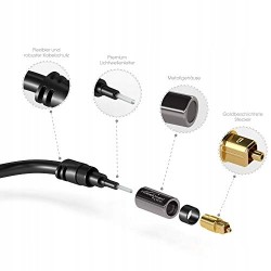 Outlet Kabel optyczny KabelDirekt 17 TOSLINK długość kabla 5m wielokanałowy