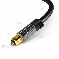 Outlet Kabel optyczny KabelDirekt 17 TOSLINK długość kabla 5m wielokanałowy