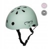 MoMi Kask dziecięcy MIMI zielony mat r. S 48-55cm ABS CE regulowany