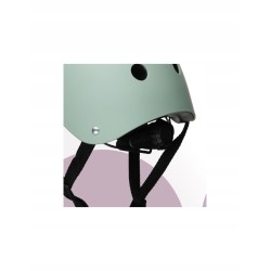 MoMi Kask dziecięcy MIMI zielony mat r. S 48-55cm ABS CE regulowany