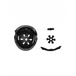 MoMi Kask dziecięcy MIMI zielony mat r. S 48-55cm ABS CE regulowany