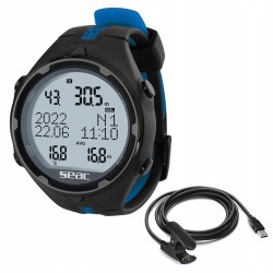 Outlet Seac Action Komputer nurkowy do nurkowania i freedivingu niebieski