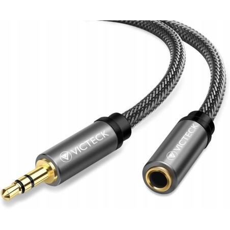Outlet Przedłużka audio AUX 3.5 mm męska-żeńska 5 metrów Victeck