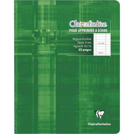 Outlet Clairefontaine notatnik 32 strony 17x22 cm 90g 4mm 16/16 OPIS