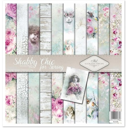 Outlet Zestaw papierów do scrapbookingu wielokolorowych 30 x 30 cm