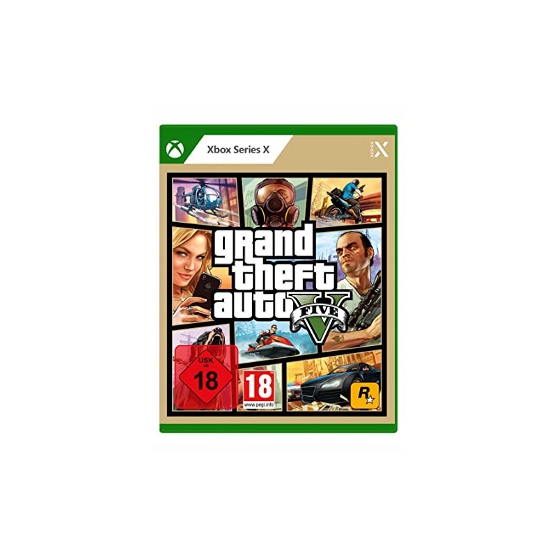 Outlet Grand Theft Auto V Xbox Series X pudełkowa gry akcji PEGI 18 HDR10