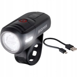 Oświetlenie rowerowe przednie Sigma Sport Aura 45 czas pracy 21 h 2 tryby