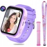 OKYUK Smartwatch 4G dla dzieci lokalizator GPS wodoodporny fioletowy OPIS