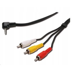 Outlet Kabel Audio PremiumCord kjack4cin długość 1,5 m 4 pin 3 X RCA czarny
