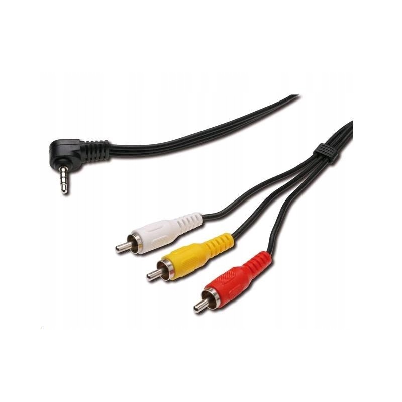 Outlet Kabel Audio PremiumCord kjack4cin długość 1,5 m 4 pin 3 X RCA czarny Outlet Kabel Audio PremiumCord kjack4cin długość 1,5 m 4 pin 3 X RCA czarny