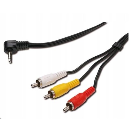 Outlet Kabel Audio PremiumCord kjack4cin długość 1,5 m 4 pin 3 X RCA czarny