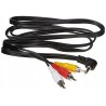Outlet Kabel Audio PremiumCord kjack4cin długość 1,5 m 4 pin 3 X RCA czarny