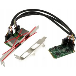 Karta Mini PCIe MiniPCIe KALEA-INFORMATIQUE 2 porty 2.5 Gigabit OPIS