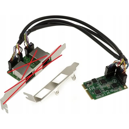 Karta Mini PCIe MiniPCIe KALEA-INFORMATIQUE 2 porty 2.5 Gigabit OPIS