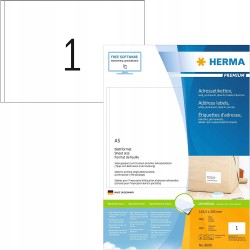 Outlet Herma Etykiety Samoprzylepne A5 około 400 sztuk OPIS