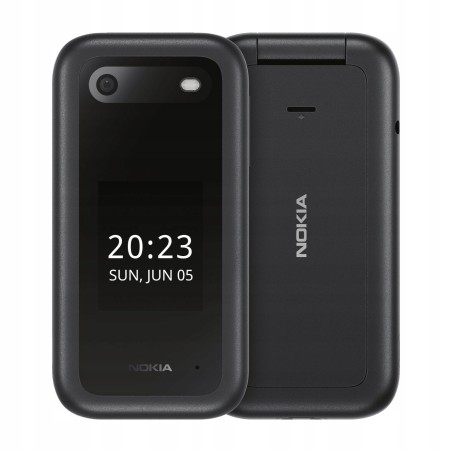 USZKODZONY Telefon komórkowy Nokia 2660 Flip 48 MB / 128 MB 4G (LTE) czarny