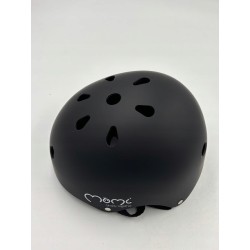 Outlet Kask dziecięcy MoMi Mimi 48-55 cm czarny matowy zgodny z EN1078