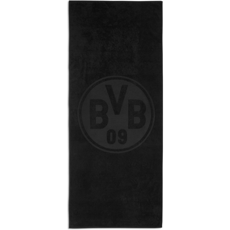 Borussia Dortmund BVB ręcznik kąpielow 180 x 70 cm czarny 100% bawełna