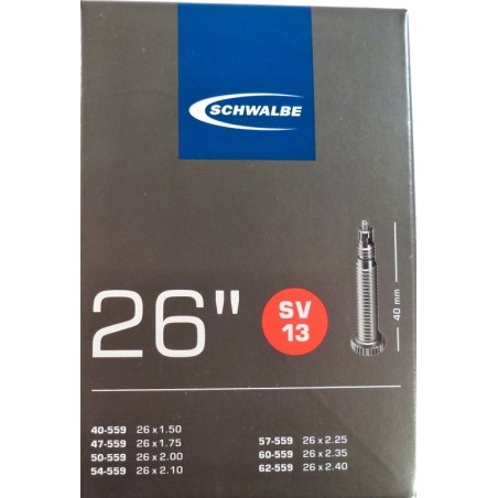 Outlet SCHWALBE SV13 Dętka MTB 26x1.5-2.5 presta długość wentyla 40 mm