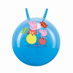 Outlet Piłka do skakania dla dzieci John Świnka Peppa niebieska 50cm OPIS