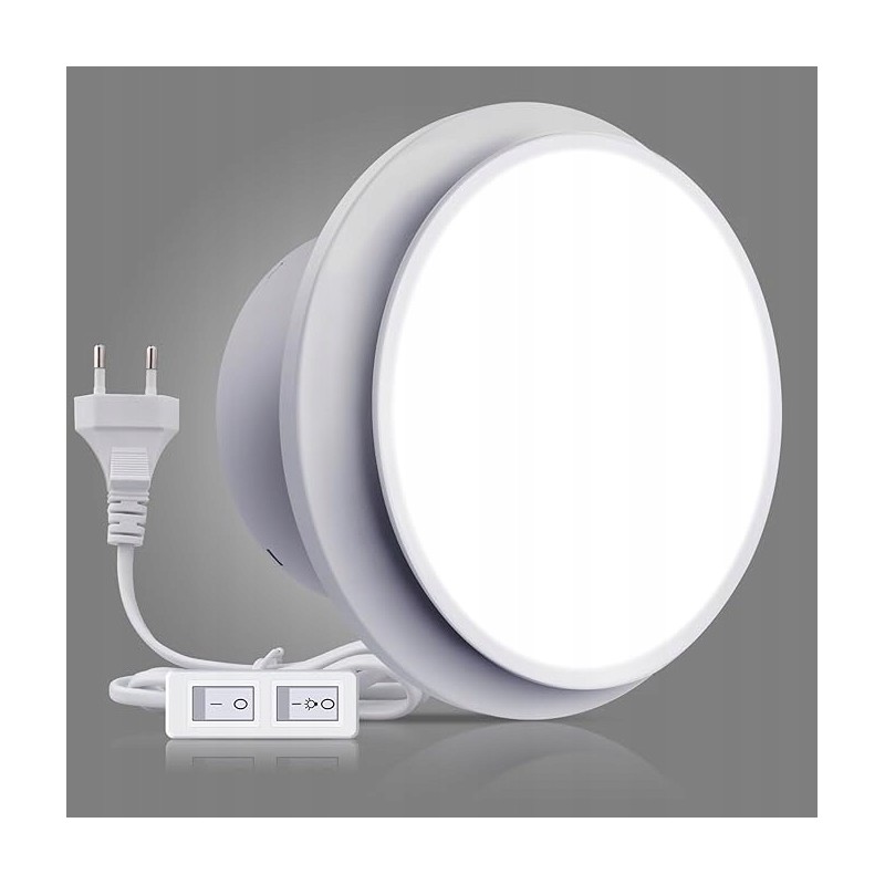 Outlet Wentylator łazienkowy 150 mm z diodą LED SBONNI cichy biały Outlet Wentylator łazienkowy 150 mm z diodą LED SBONNI cichy biały