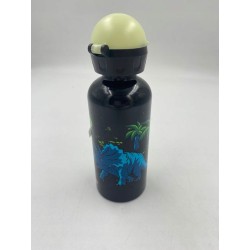 Outlet SIGG Glow Butelka do picia dla dzieci 400ml motyw dinozaurów czarna