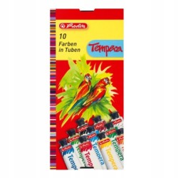 Farby temperowe Herlitz 10 szt. x 16 ml