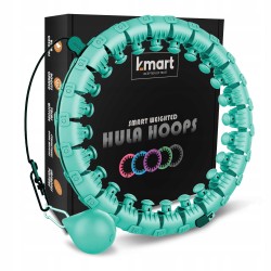 Outlet Hula hop z wypustkami k-mart 1 cm zielone do ćwiczeń w domu OPIS