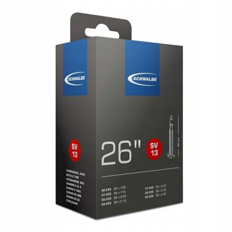 Outlet SCHWALBE SV13 Dętka MTB 26x1.5-2.5 presta 40mm