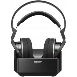 USZKODZONY Słuchawki bezprzewodowe nauszne Sony MDR-RF855RK zasięg 100 m