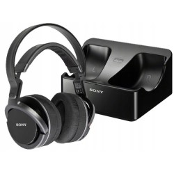USZKODZONY Słuchawki bezprzewodowe nauszne Sony MDR-RF855RK zasięg 100 m