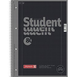 Outlet Notes format A4 Brunnen czarny solidna budowa 90 g/m² 80 stron