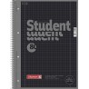Outlet Notes format A4 Brunnen czarny solidna budowa 90 g/m² 80 stron