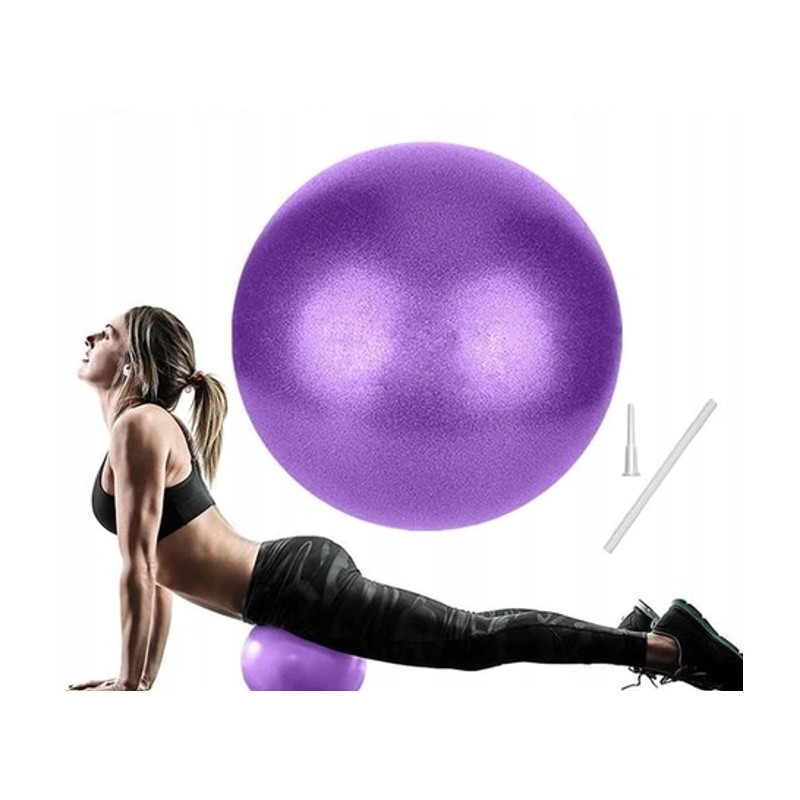 KYYLZ Piłka do Ćwiczeń Mini Piłka do Jogi i Fitnessu 17-25 cm fioletowa