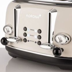 Outlet Toster Korona 21676 srebrny/szary 1630 W regulacja temperatury OPIS
