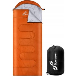 Śpiwór turystyczny na kemping Sportneer 220 x 85cm 3-4 sezony