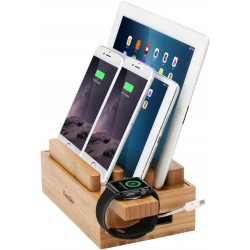 Outlet iCozzier Mini bambusowy stojak na urządzenia elektroniczne organizer