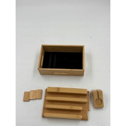 Outlet iCozzier Mini bambusowy stojak na urządzenia elektroniczne organizer